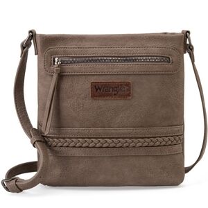 Wrangler Braided Concealed Carry Crossbody, Khaki